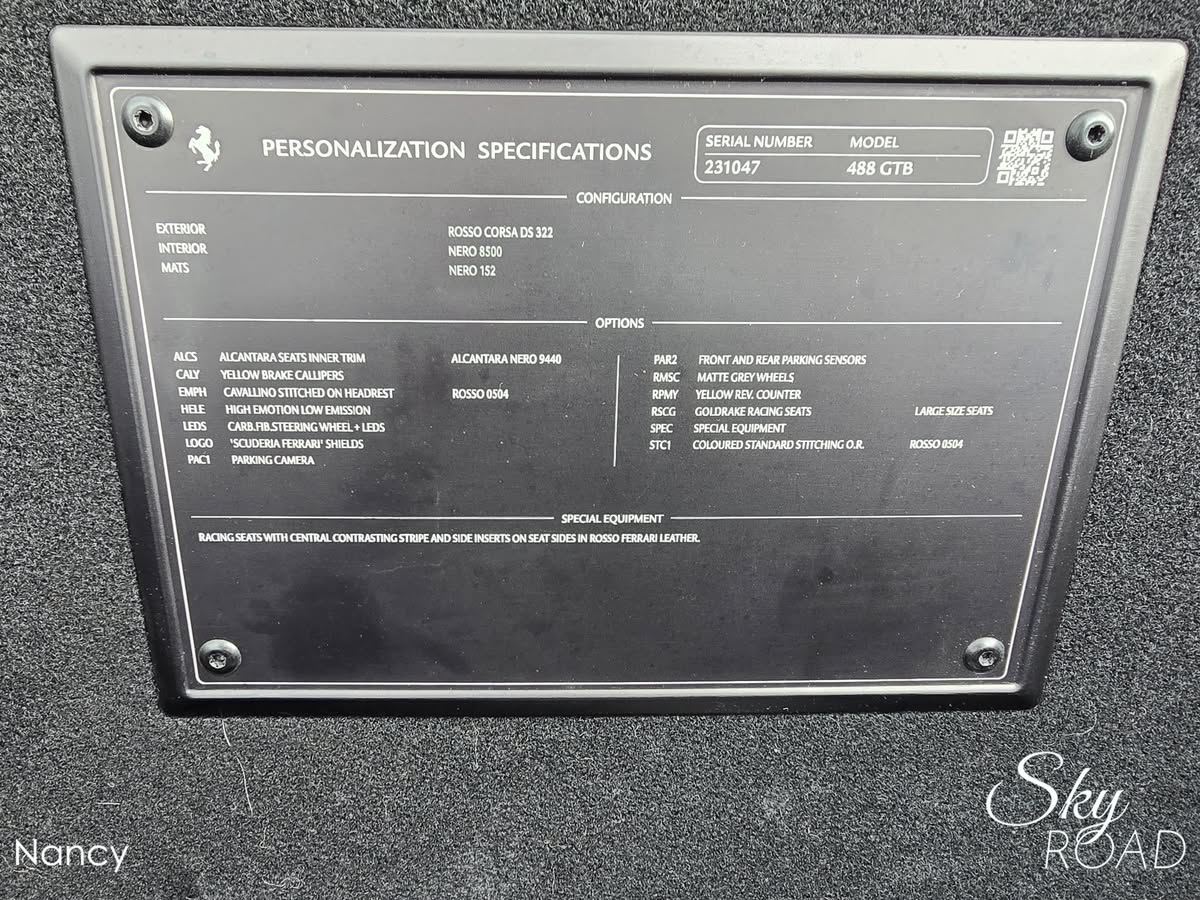 Ferrari 488 GTB 3.9 670cv D2446L