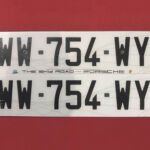 Plaques d’immatriculation personnalisées - Sans pose