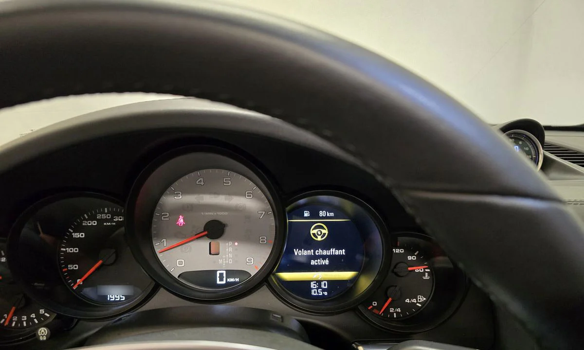 Remplacement fond de compteur Porsche par un fond de couleur